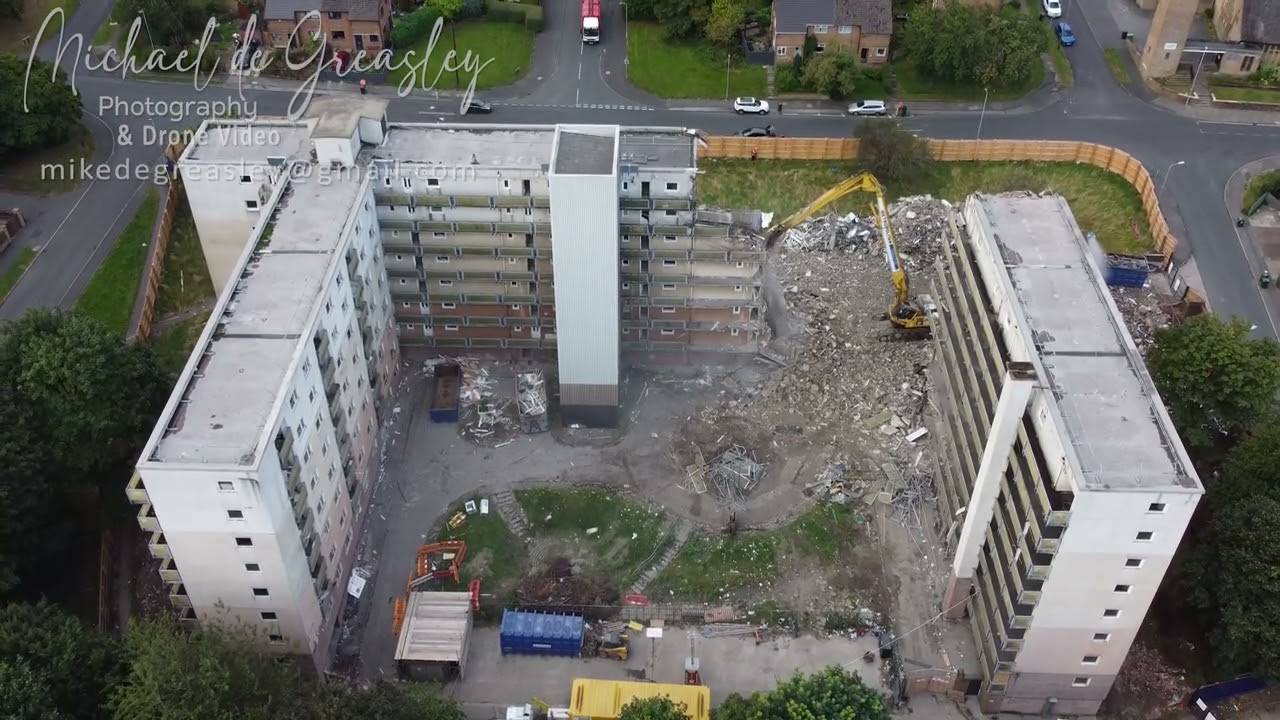 Last for a while - Drone Flight - York House Demolition - The end of No. 53.