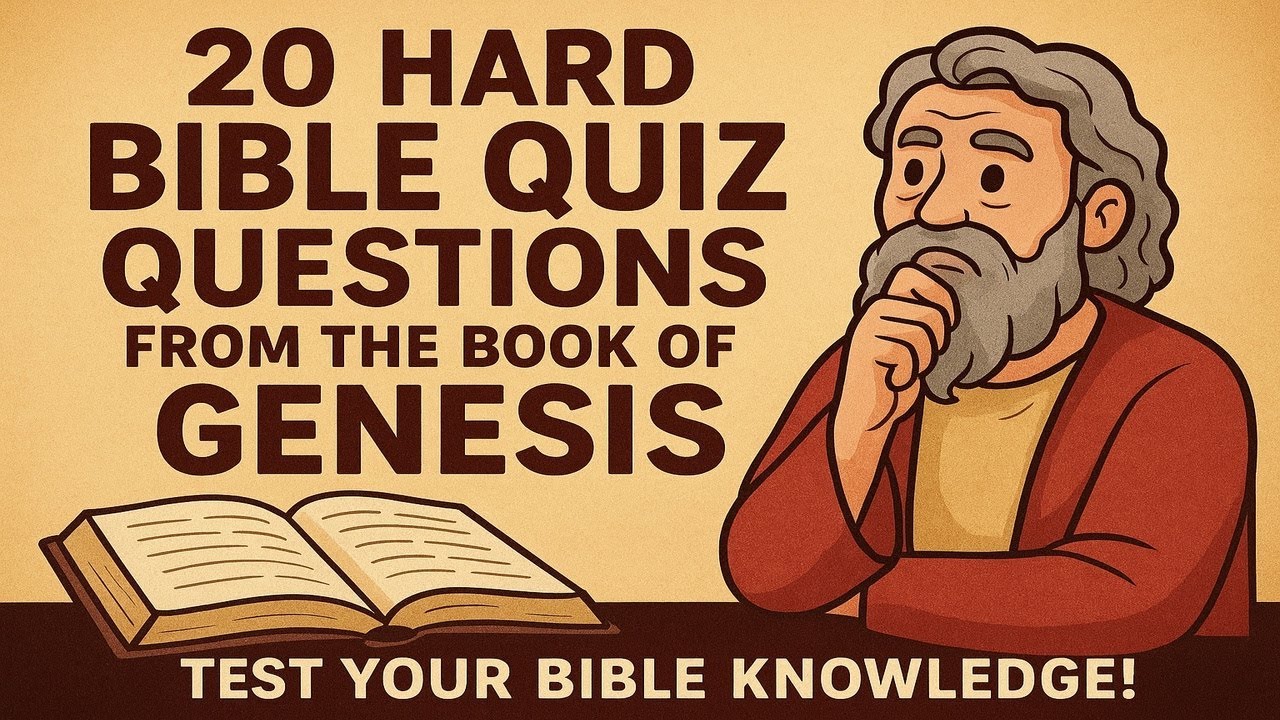 20 Hard Bible Quiz Questions from the Book of Genesis | Test Your Bible Knowledge!