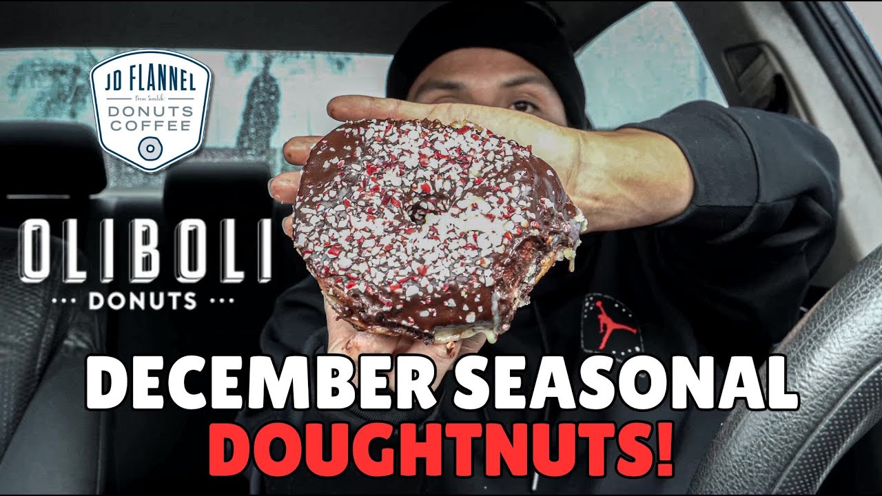 NEW SEASONAL FLAVORS DONUT MUKBANG (OLIBOLI DONUTS & JD FLANNEL DONUTS)