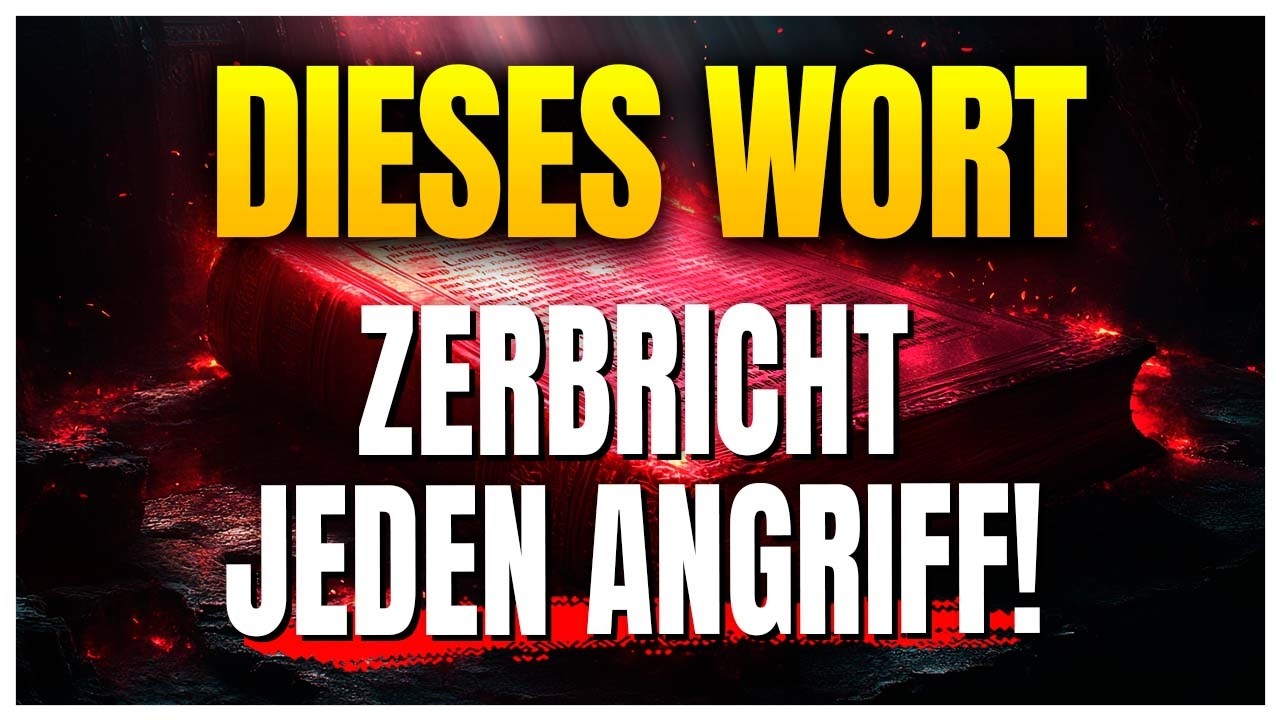 Dieses Wort verschlie&szlig;t jede offene T&uuml;r, die der Feind gegen dich benutzt hat!