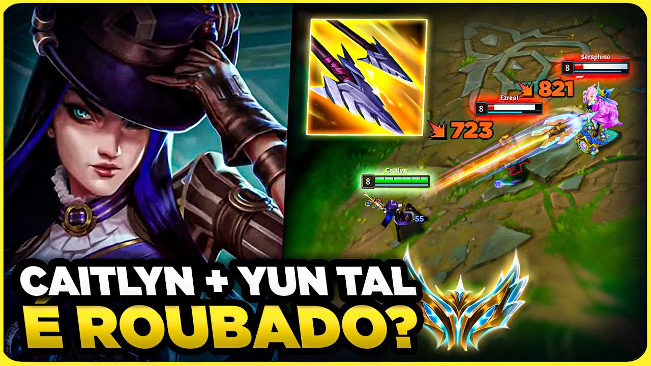 BUFF NA YUN TAL FICOU MELHOR NA CAITLYN? | MONO CAITLYN GAMEPLAY
