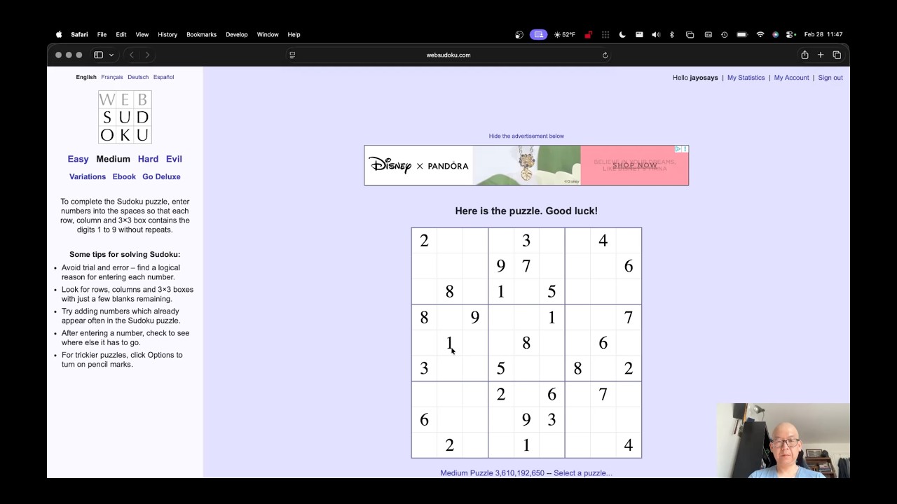 Daily Sudoku Challenge 2026-02-28