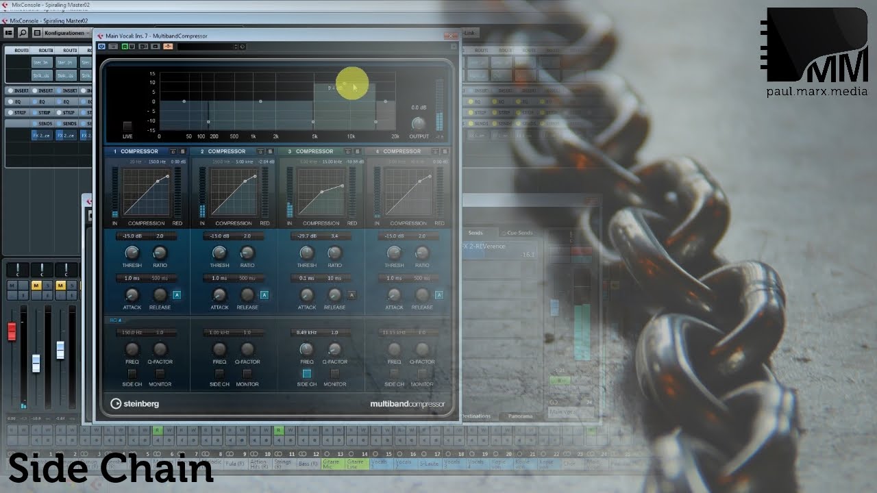 Side Chain in Cubase - Sidechain Compression & Co