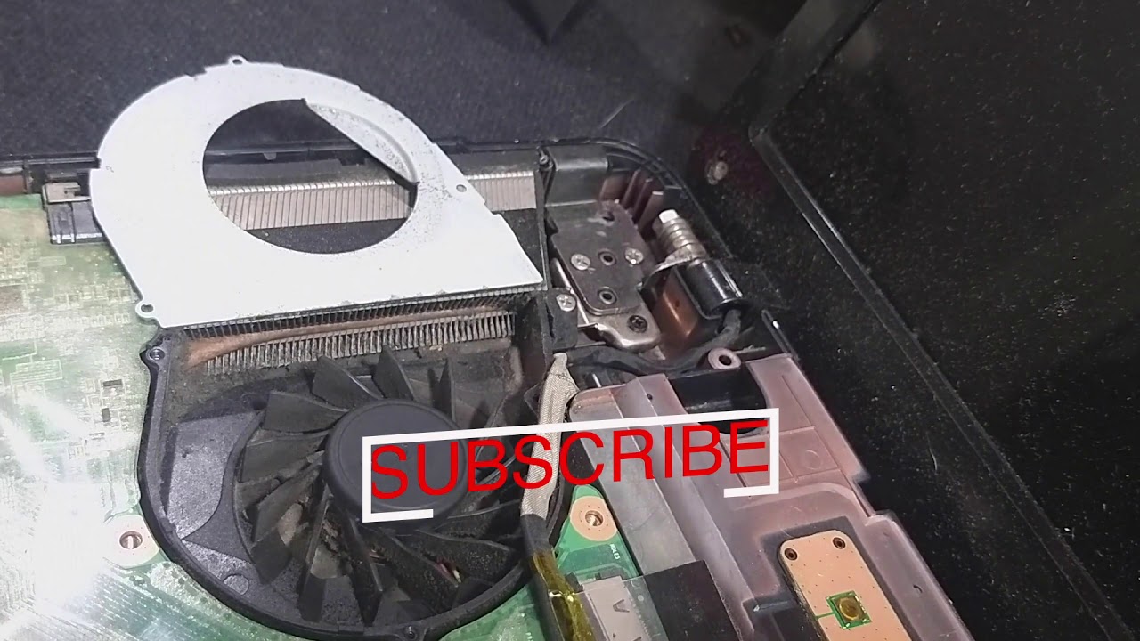 How To Fix Noisy Laptop Fan TOSHIBA L750-1V2 l TOSHIBA PSK2YE Notebook Cleaning Fan Cooler