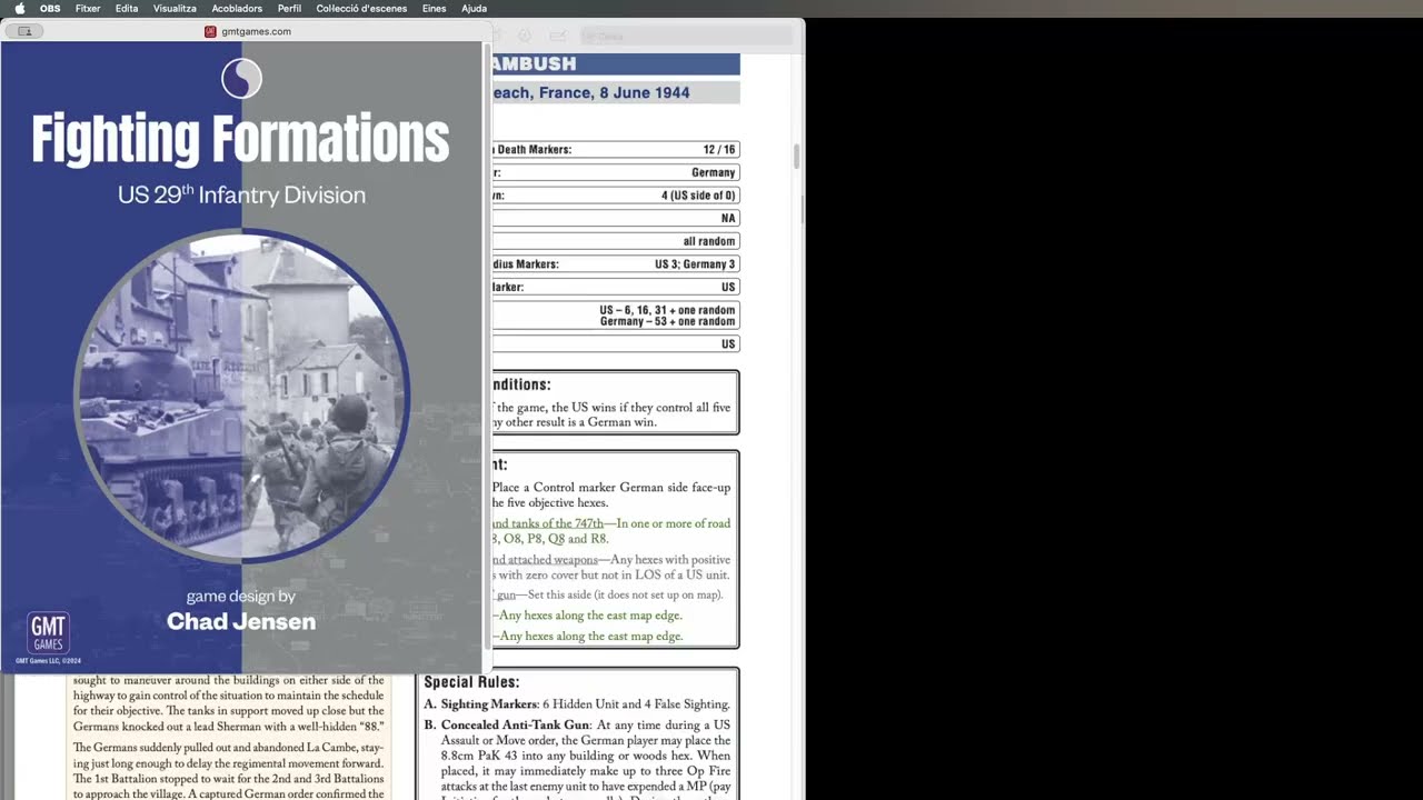 Fighting Formations: 29th US Inf. Div. Scenario 01 part 1