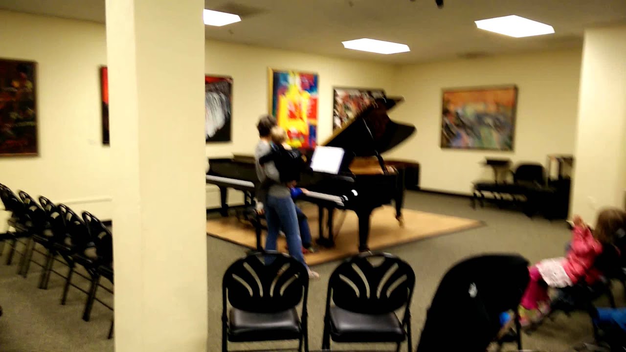 Practicing at Portland Piano Company