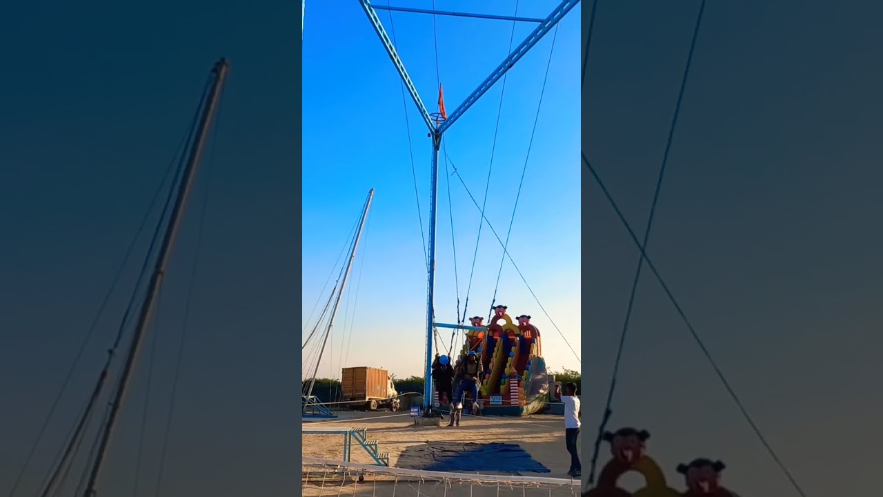 😱 Reverse Bungee at Kishangarh Dumping Yard | India’s Craziest Ride!