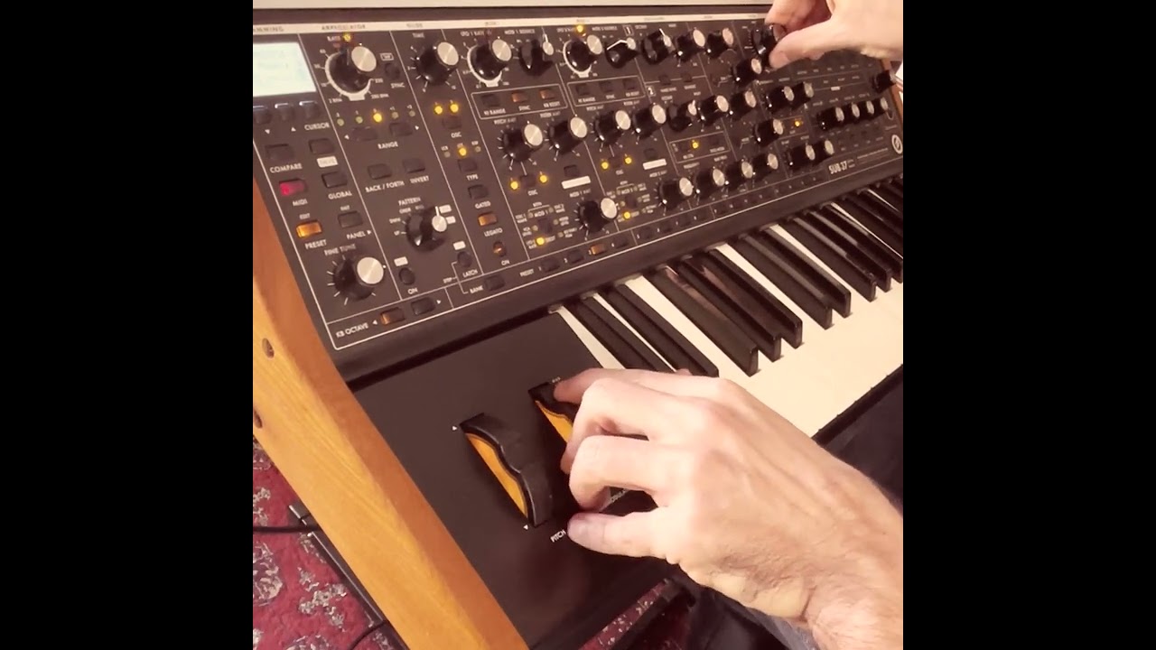 PML Moog Sub/Subsequent 37 Soundbank Recording. BAS - Phoenix