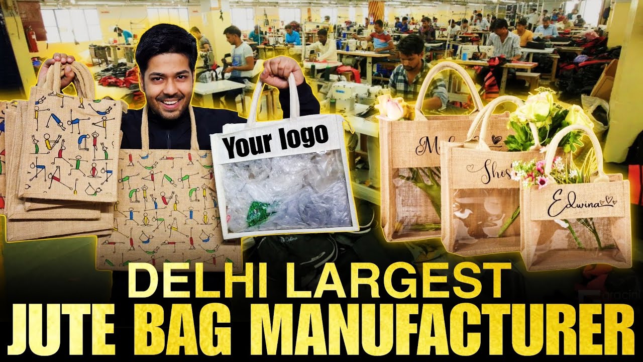DELHI LARGEST JUTE BAG MANUFACTURER 😰 #Jutebagforreturngift #jutebagmanufacturing