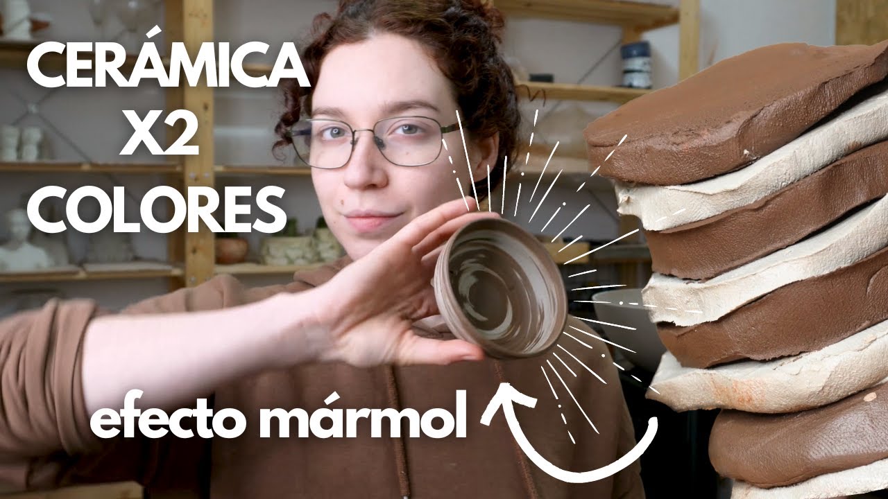 Cómo hacer cerámica efecto mármol con dos arcillas + RESULTADOS