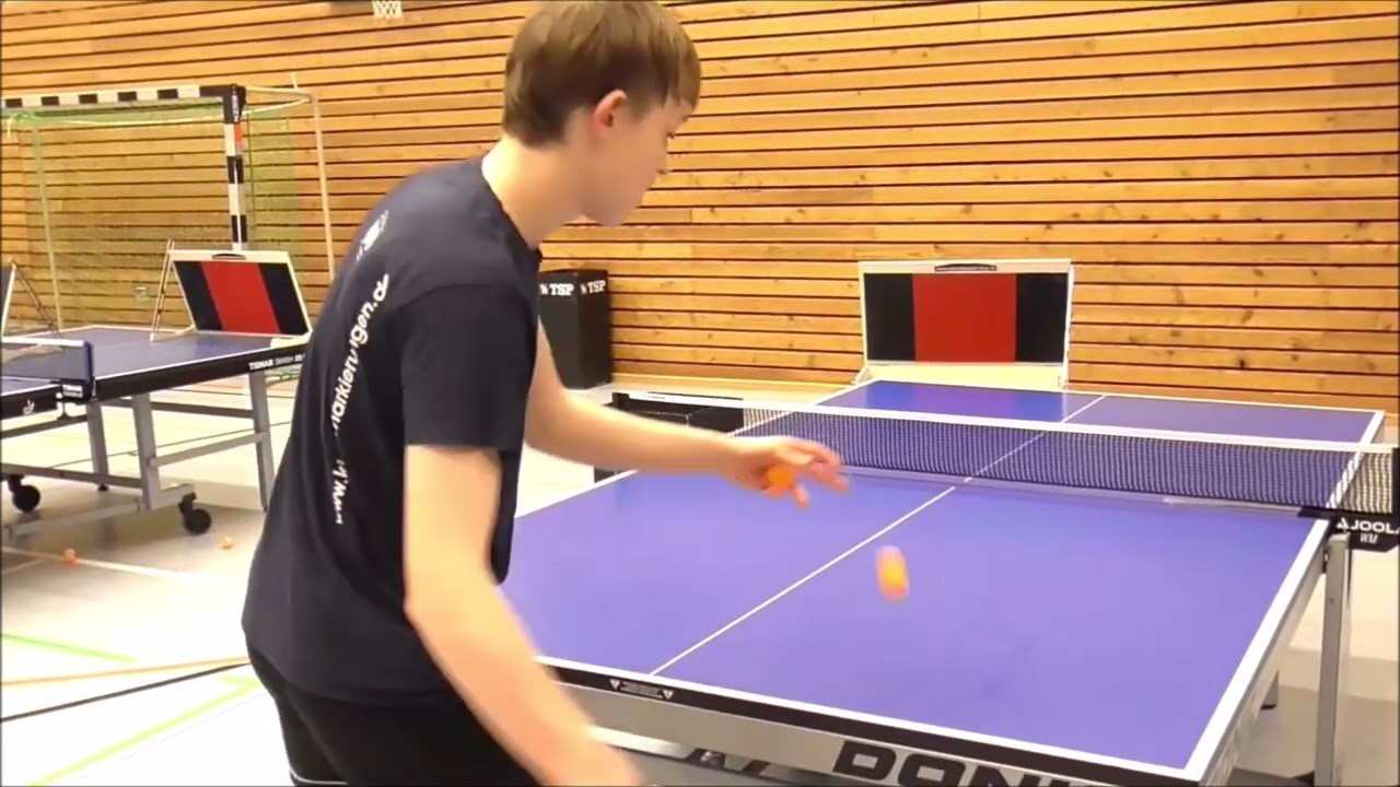 Einfache Tischtennis VORHAND-/RÜCKHAND-Übungen mit ENDSCHLAG am RETURNBOARD !