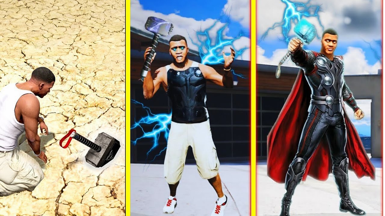 FRANKLIN BECOME THOR in GTA 5
