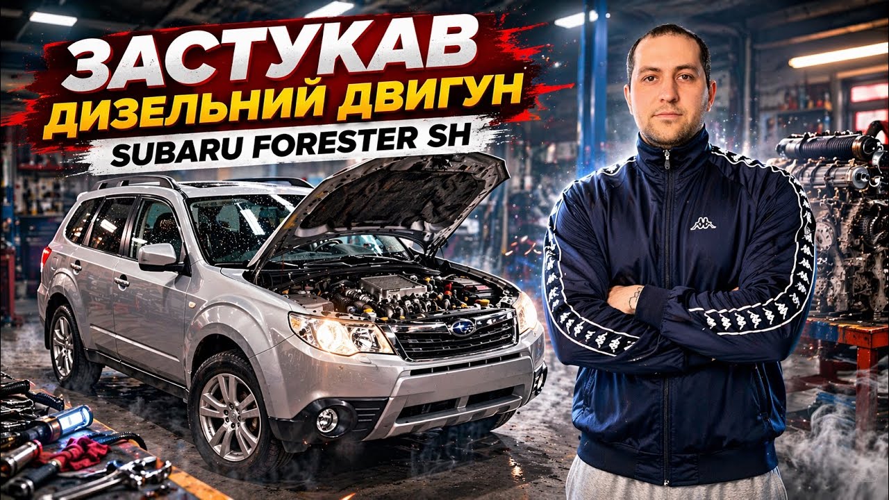 ЗАСТУКАВ дизельний двигун Subaru Forester/Outback/Impreza 2.0 tdi