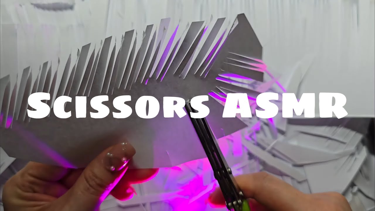 Scissors Sounds ASMR | Cutting Paper✂️