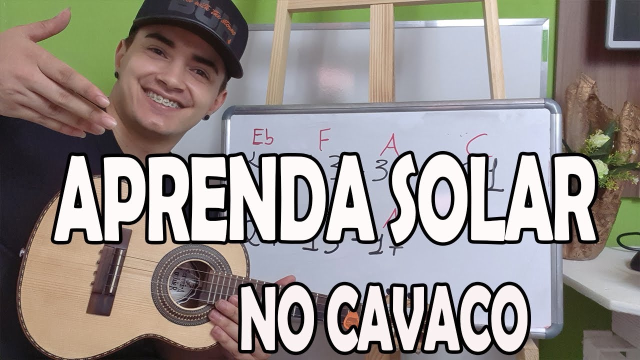APRENDA SOLAR NAS MÚSICAS no CAVAQUINHO USANDO ARPEJOS - AULA DE CAVAQUINHO INICIANTE - LÉO SOARES