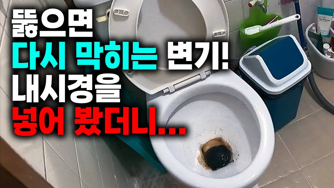 변기 배관 막힘! 한 번 이상 반복된다면 하수구 내시경 받아보세요! (389화) | 하수구공식티비