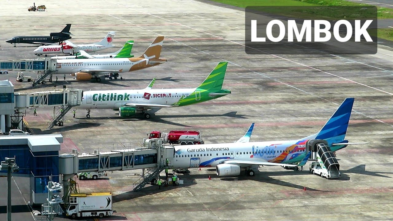 KESIBUKAN BANDARA LOMBOK MENJELANG WSBK MANDALIKA 2022