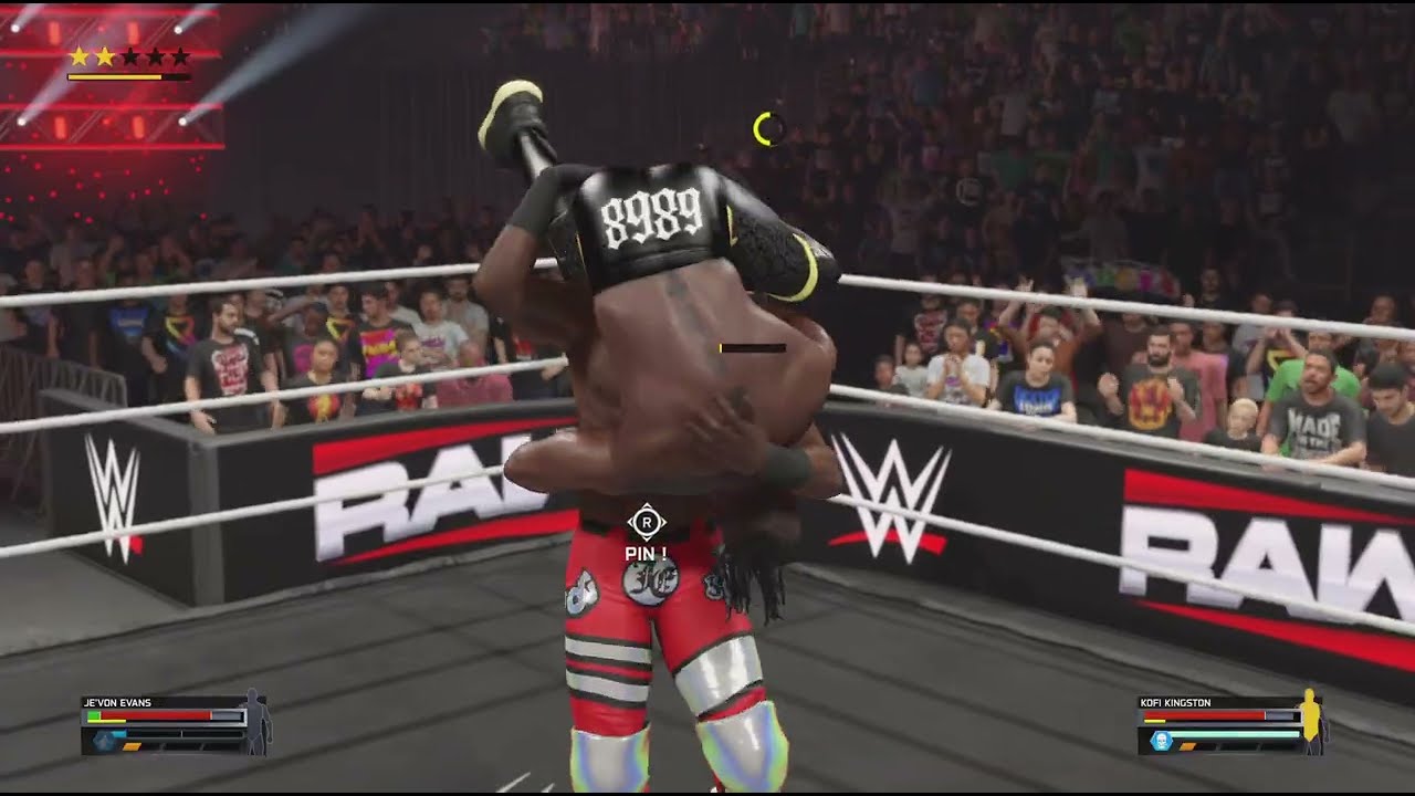 WWE 2K25 - Je'Von Evans vs. Kofi Kingston