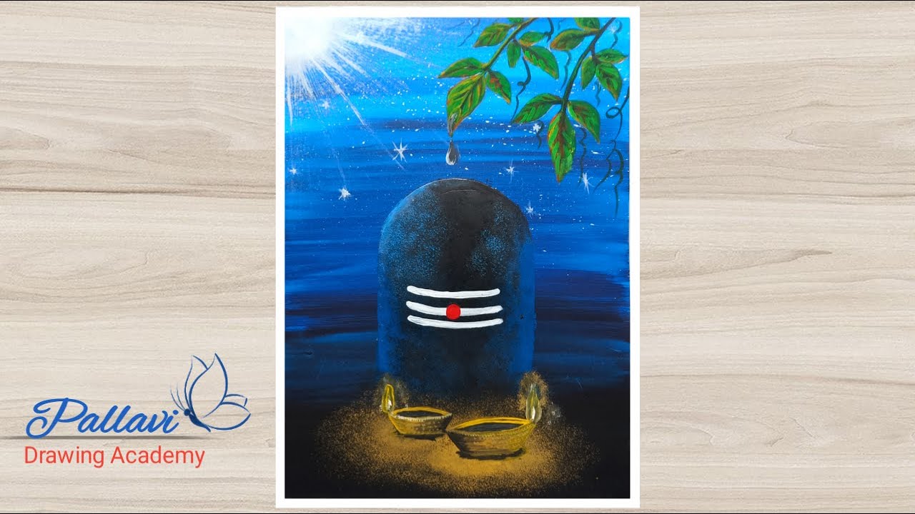 How to draw easy Lord Shiva painting || Sawan special Mahadev painting || Pallavi Drawing Academy ||