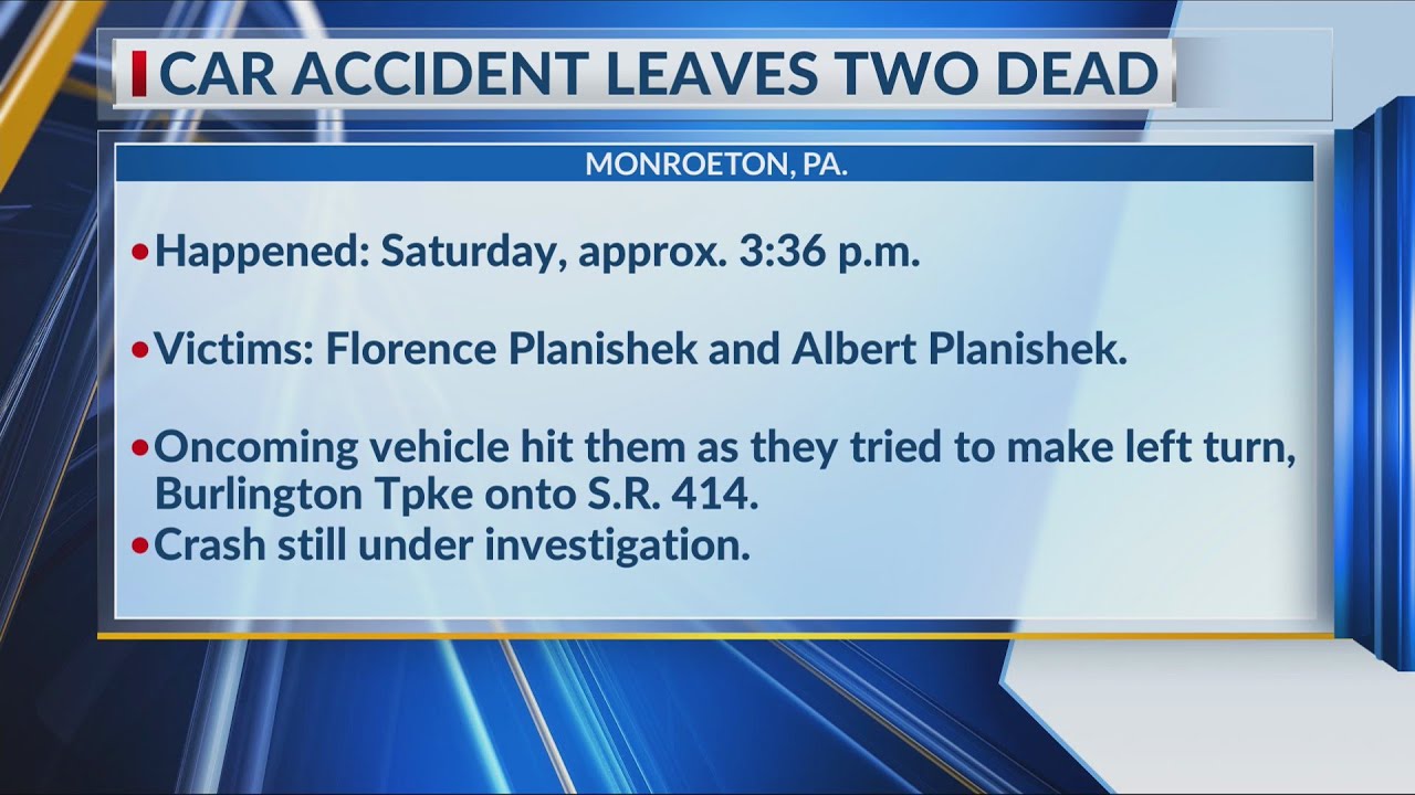 two dead in Monroeton crash