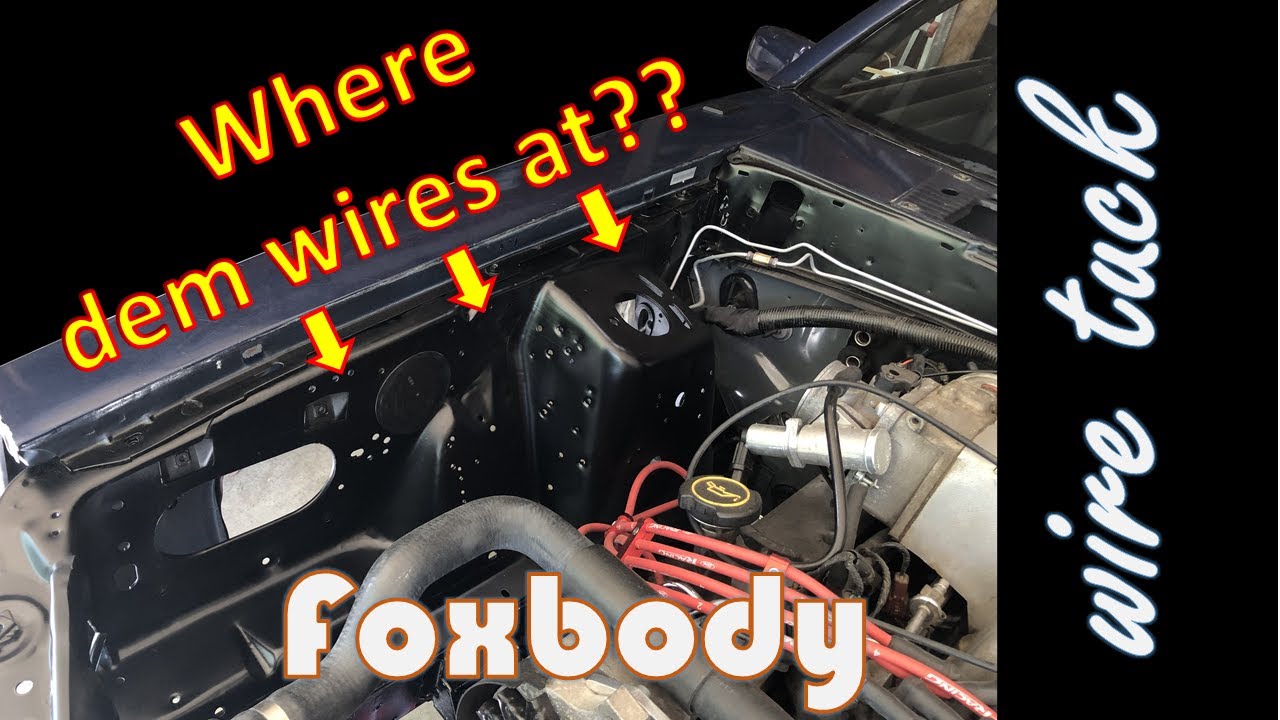 Foxbody Passenger Side Wire Tuck