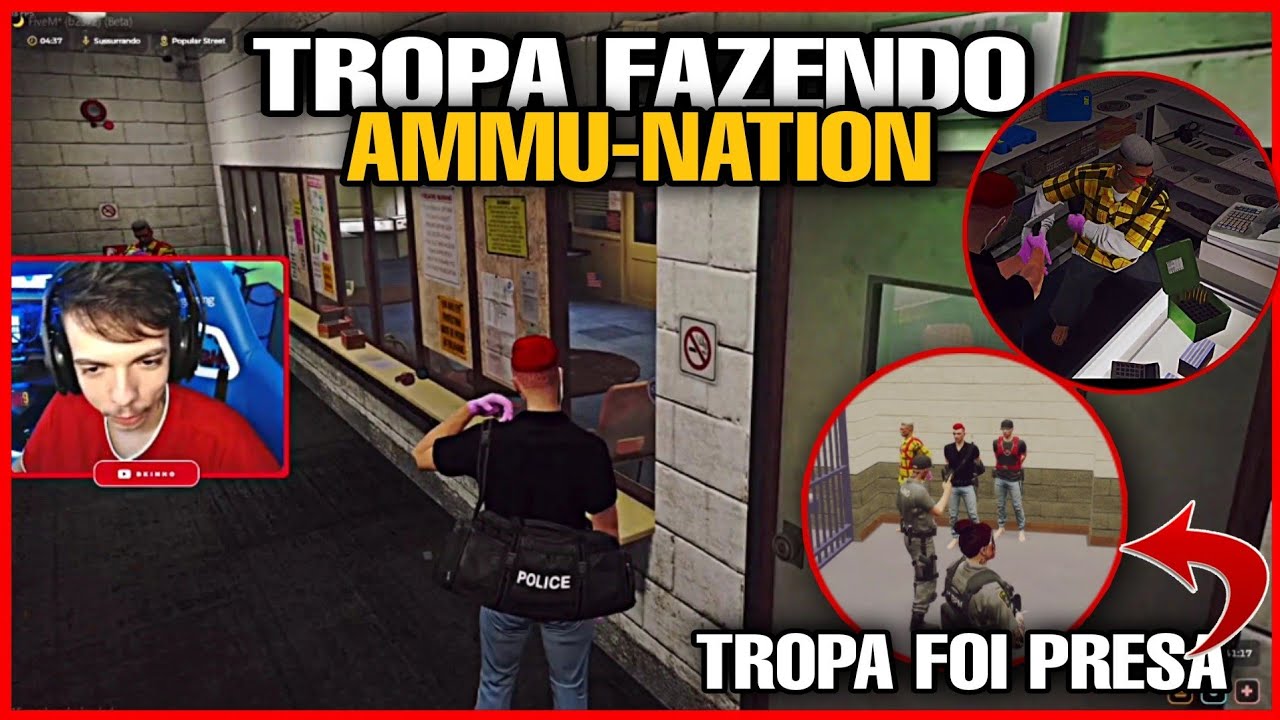 TROPA POCANDO O ILEGAL NO CDA (CAIXINHA, AMMU-NATION), TROPA RODO E FOI PRESA &bull; GTA RP