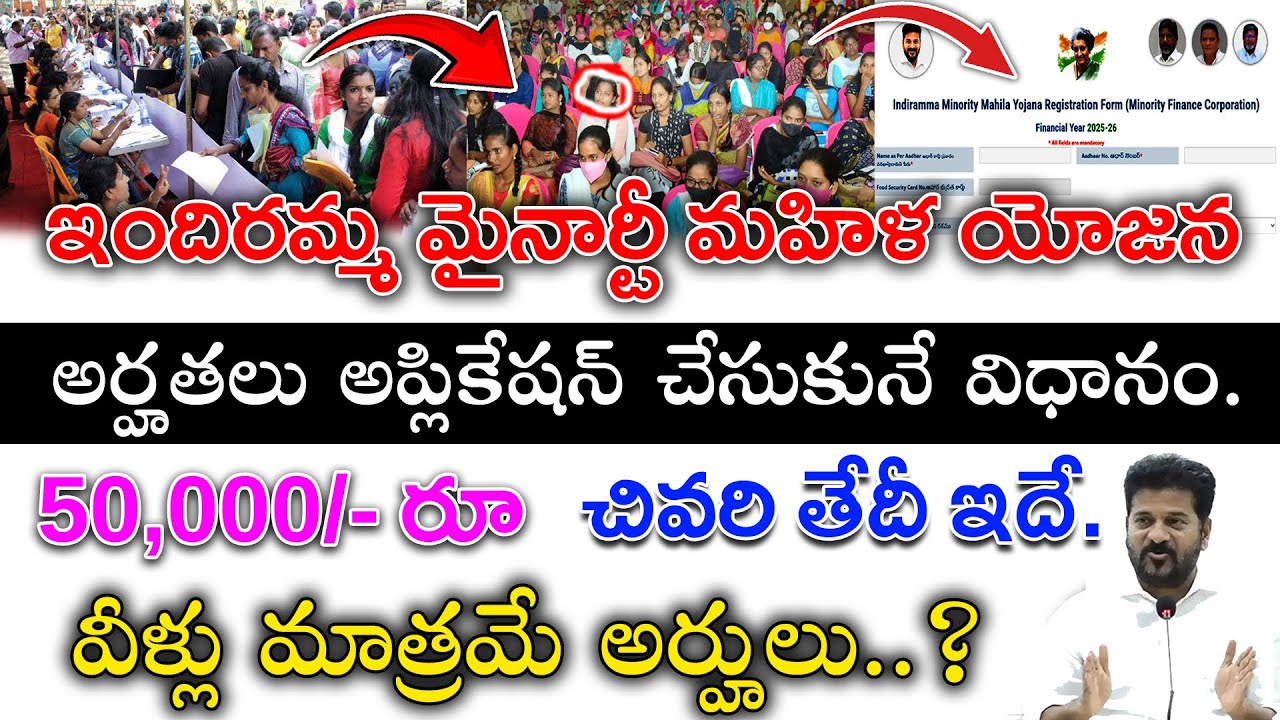 Indiramma Minority Mahila Yojana Scheme | How to apply Indiramma Minority Mahila Yojana Scheme 2026