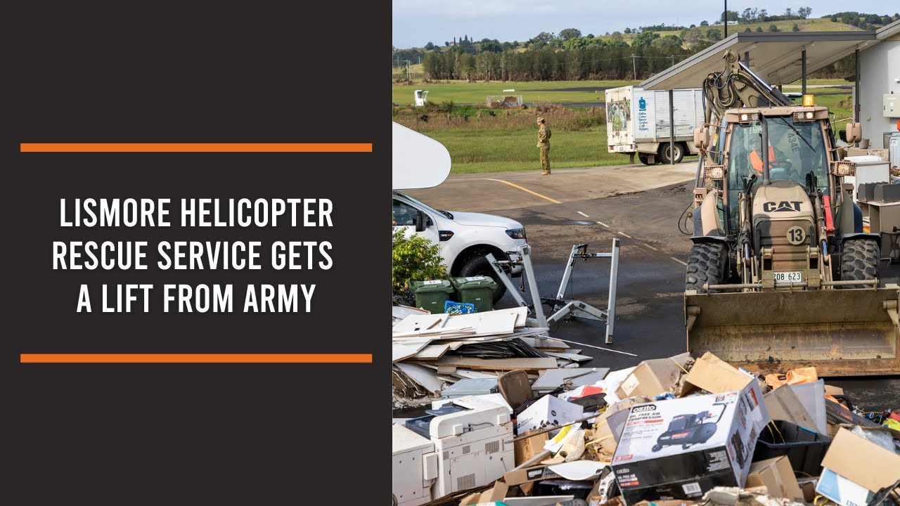 Lismore helicopter rescue service gets a lift from Army