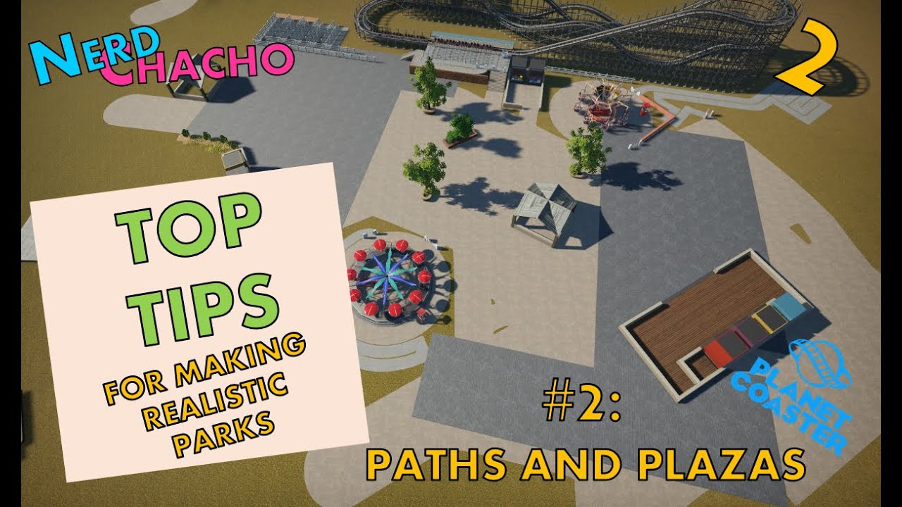 #2 -Paths and Plazas - Planet Coaster Tutorial - Realistic Looking Parks in Planet Coaster