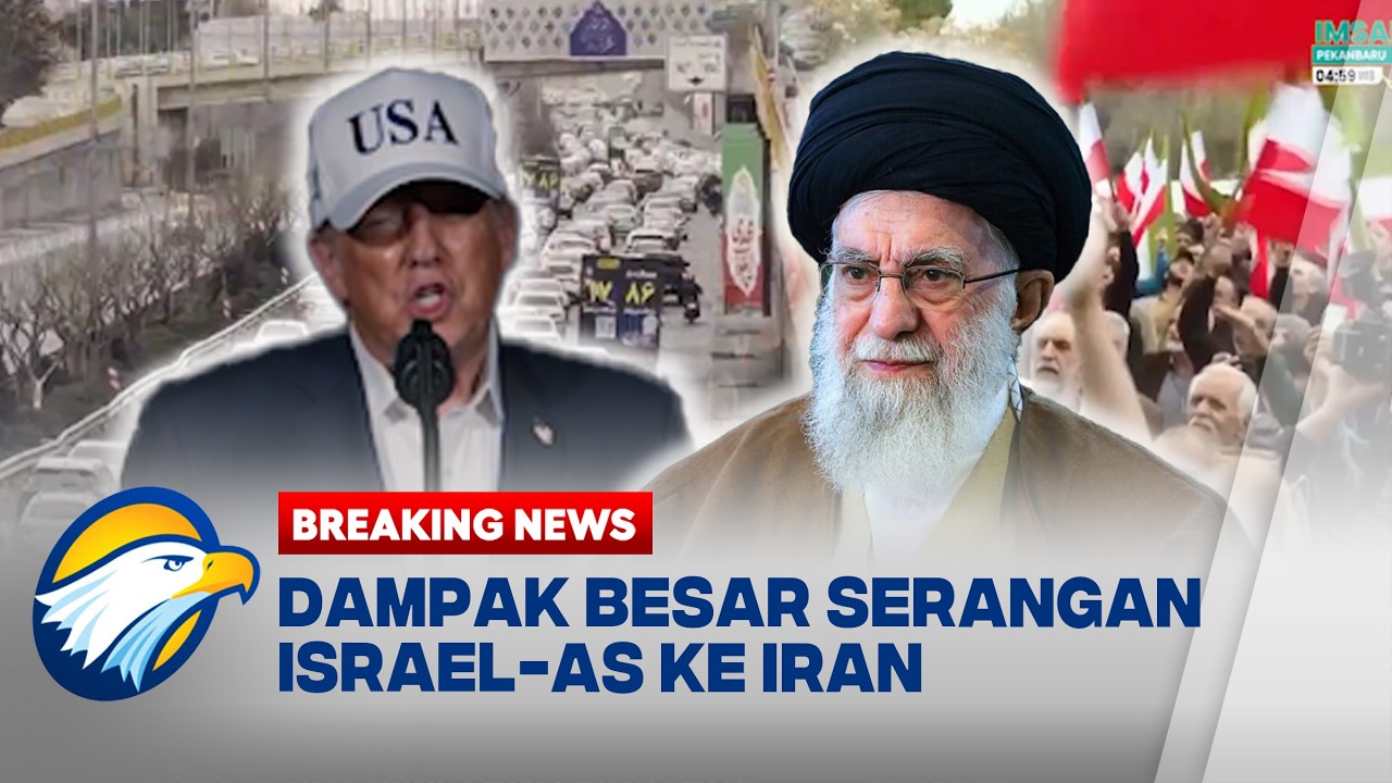 BREAKING NEWS - Dampak Serangan Israel-AS ke Iran, Warga Sipil Menjauh dari Zona Perang