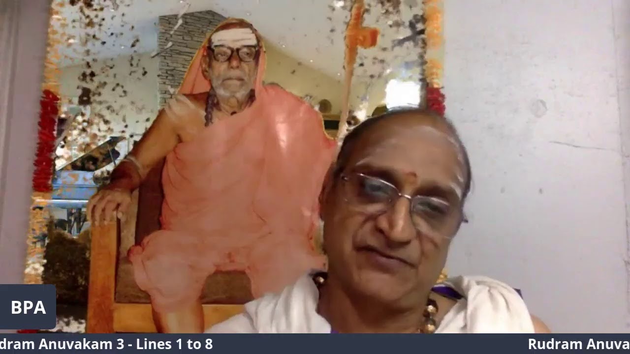 Learn Sri Rudram - Anuvakam 3 (Verses 1 to 8)
