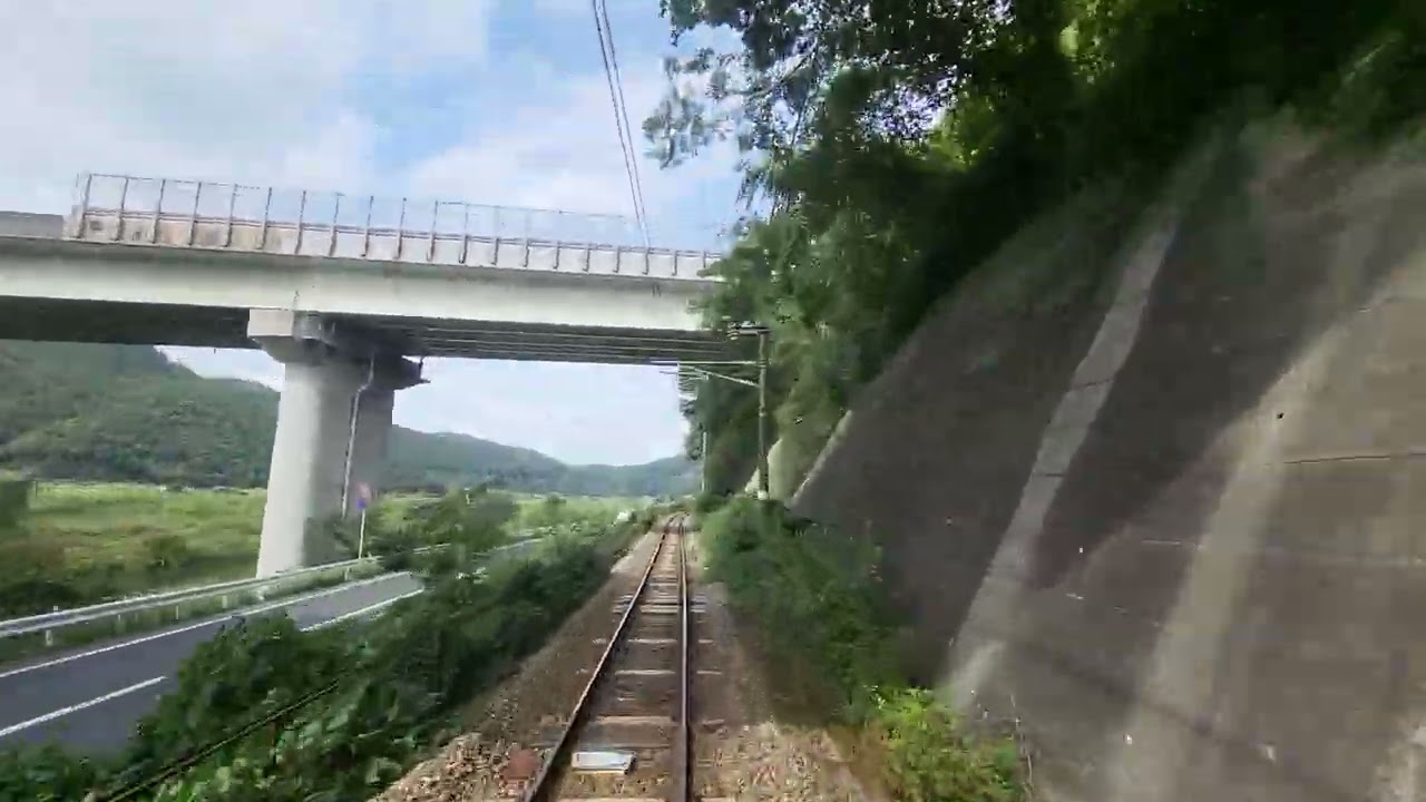 井原鉄道前面展望福山─総社