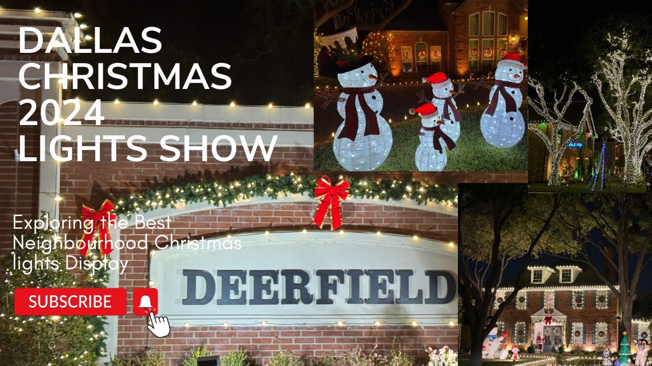 The Best Neighbourhood Christmas Lights Display in DeerField|Dallas City USA 🇺🇸|Christmas 2024