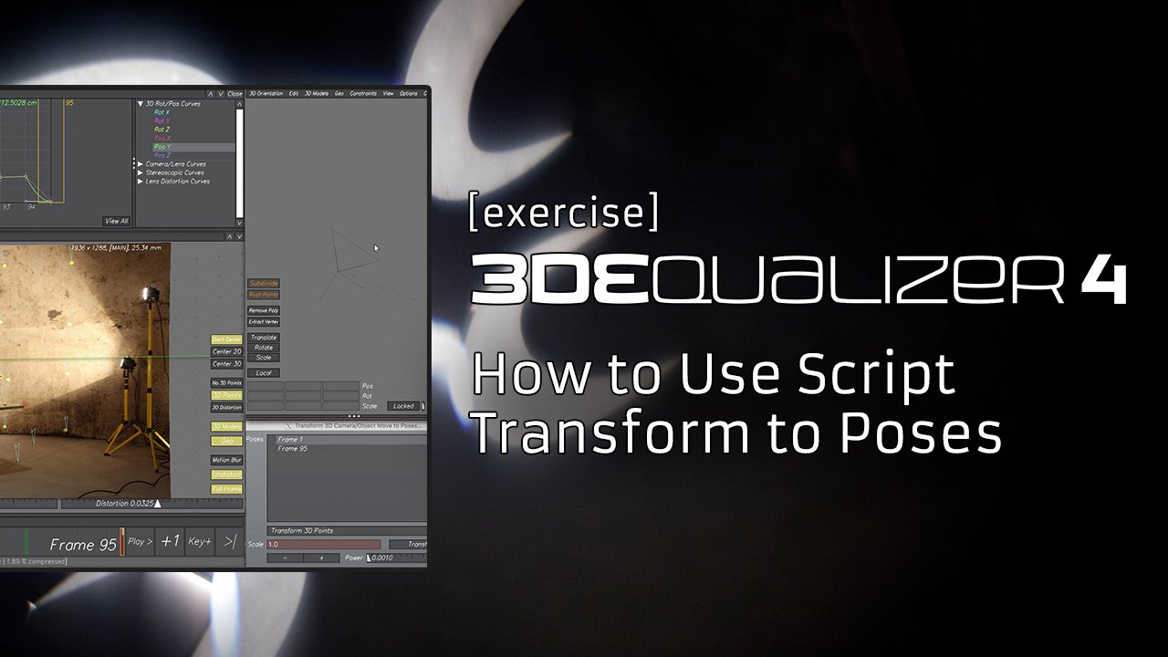 3DEqualizer4 R4 [exercise] - How to Use Script Transform to Poses