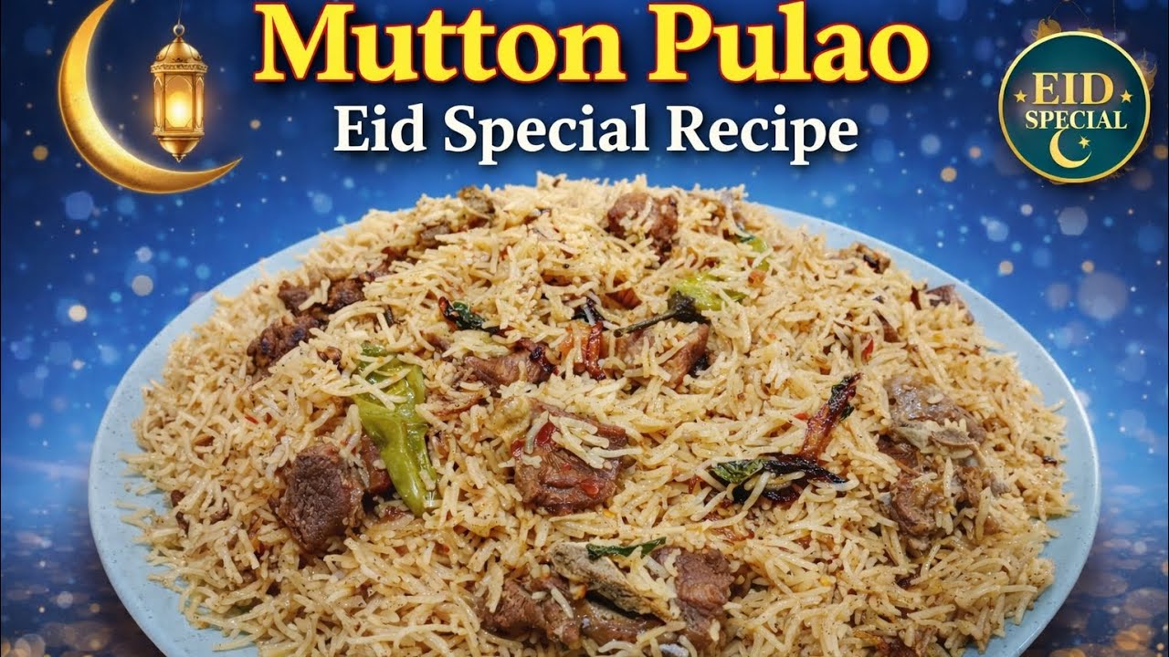 Eid Special Mutton Pulao Recipe | Easy & Delicious Mutton Pulao | Homemade Pulao