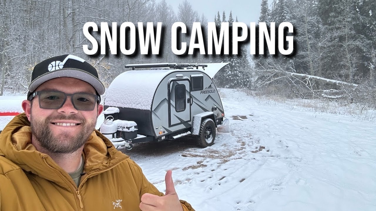 Solo Camping in the Snow: Teardrop Camper