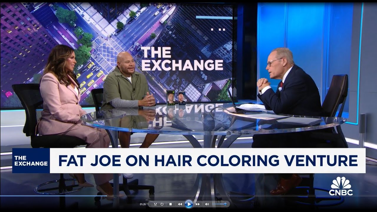Carolyn Aronson and Fat Joe on CNBC talk about Rewind it 10 Haircolor