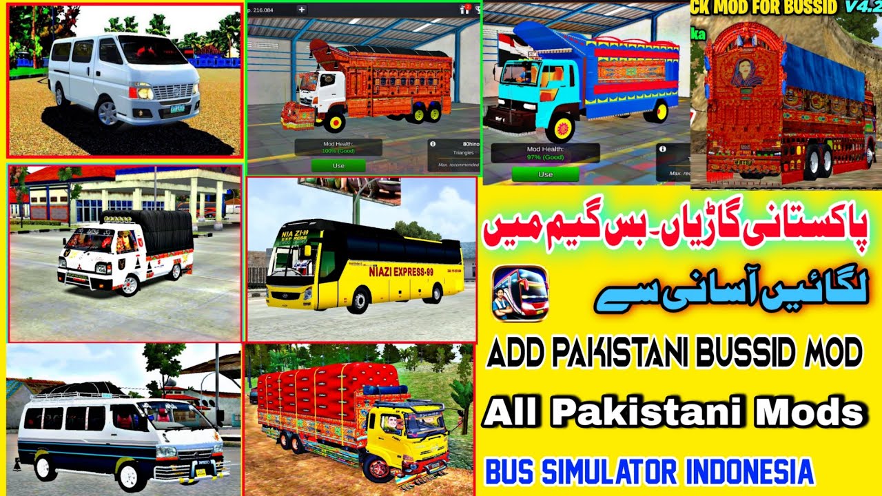 How to Add All Pakistani Bussid Mods in Bus Simulator indonesia truck mod Hino Mod Trailer Mod