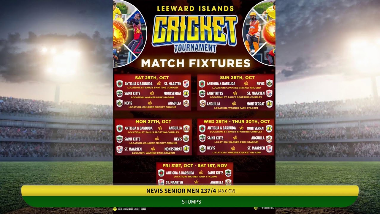 2025 LICB Mixed Tournament 50 OVERS (St. Maarten vs. Nevis)