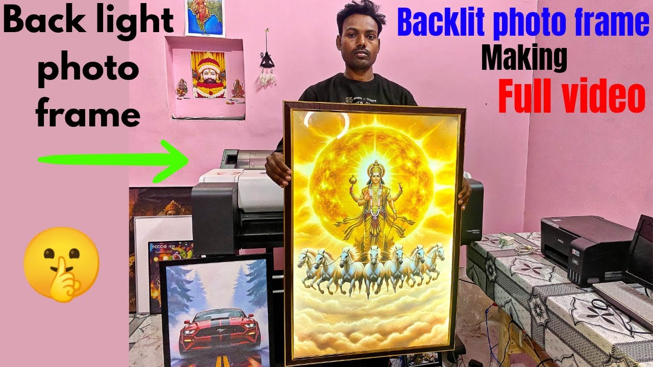 👉Backlit photo frame making video ?#latestlikes#thedecorian#decor#gift#lightframe#ultraslimframe