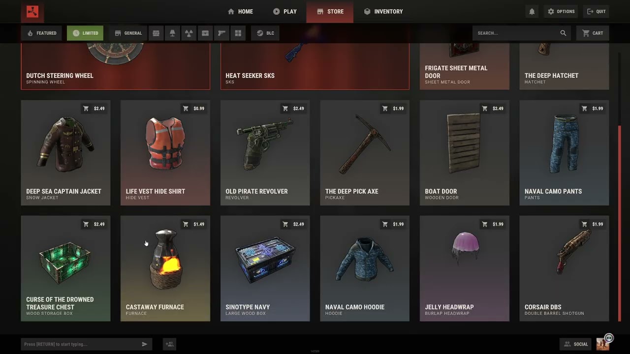 Every New Rust Pc Item & Its Price this week! 02/05/2026. new shop update! #rust