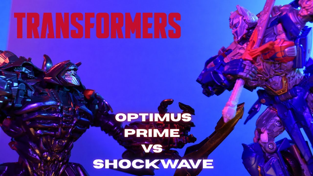 Optimus Prime vs Shockwave | Transformers Studios series Stop motion fight 