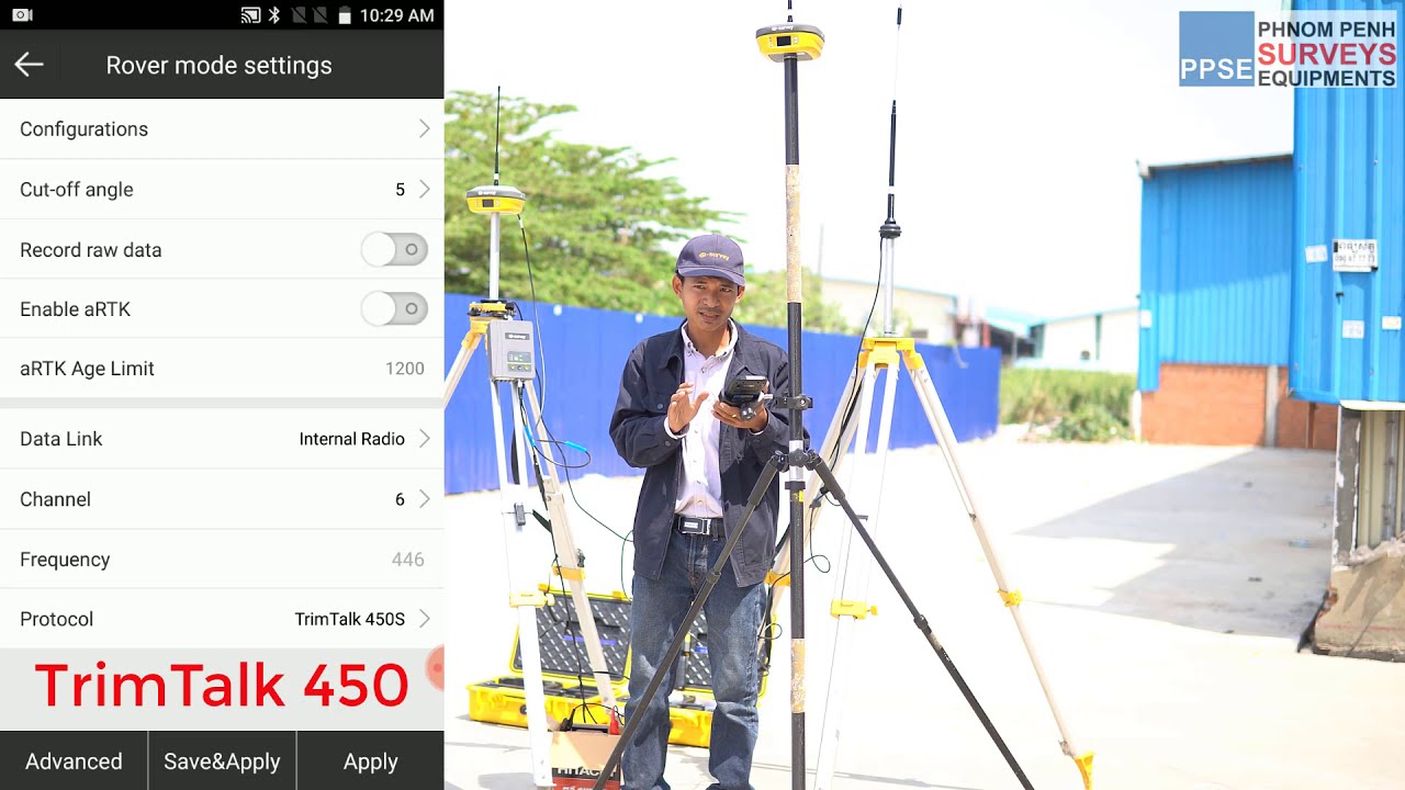 Configure Base External Radio With Rover Internal Radio