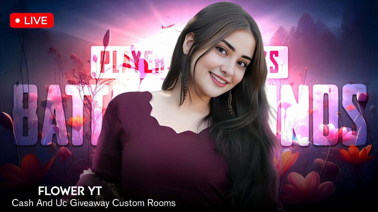 PUBG MOBILE LIVE | UC AND CASH GIVE AWAY | CUSTOM ROOMS | ROAD TO 30K | FLOWER YT