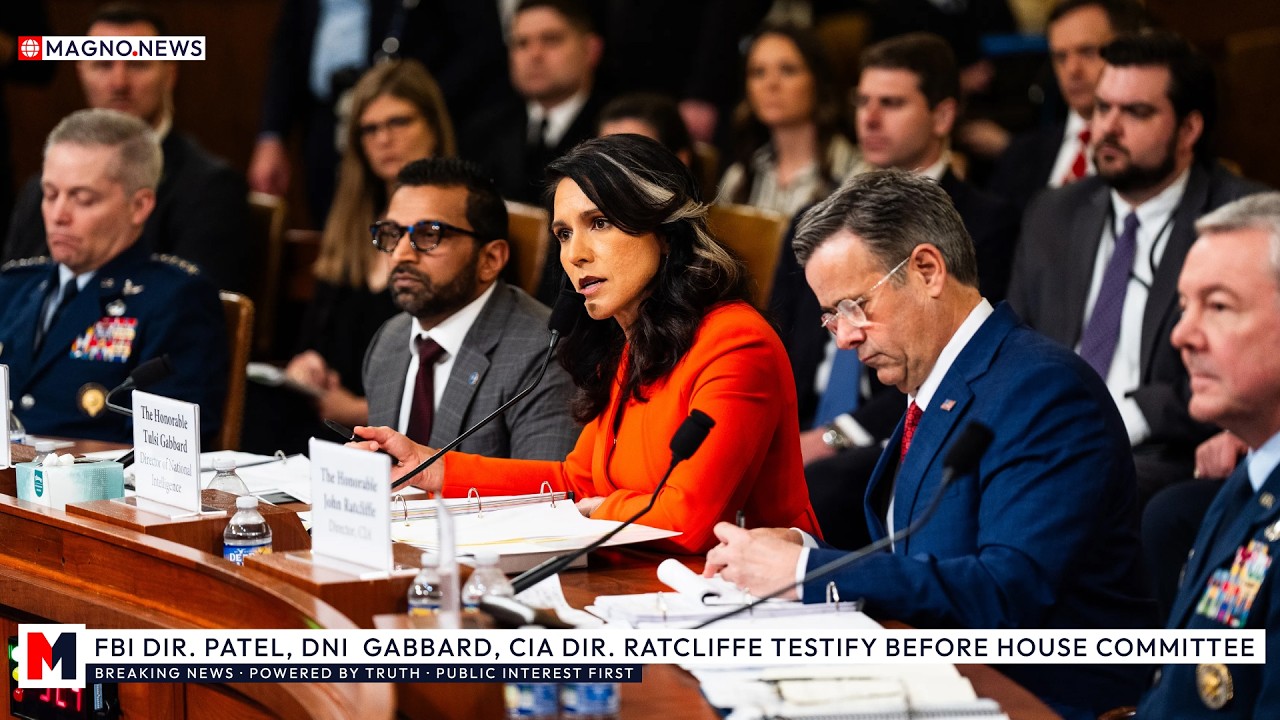 🇺🇸 DNI Tulsi Gabbard, FBI Dir. Kash Patel, CIA Dir. John Ratcliffe Testify on Iran War in US House