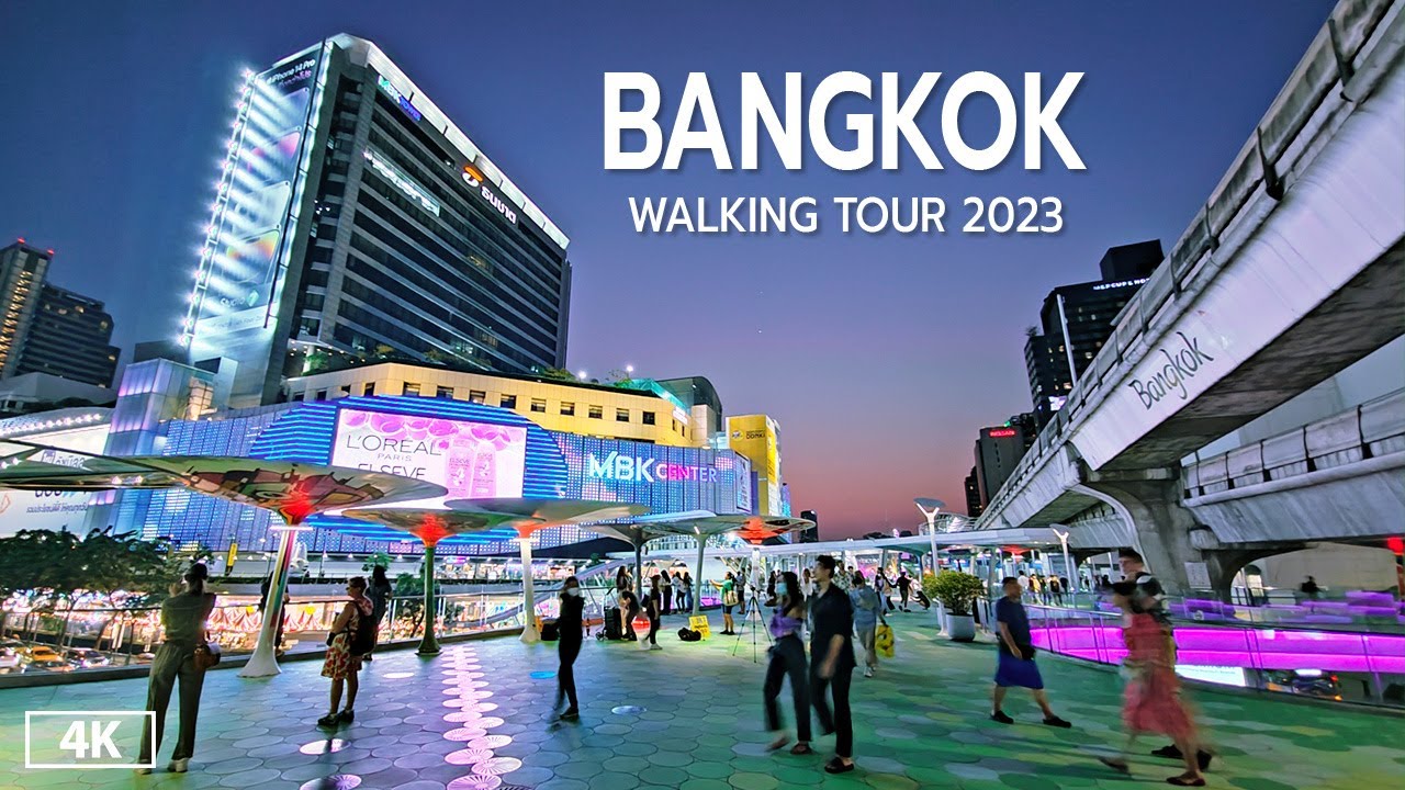 Highlights of Bangkok City Thailand - Walking Tour 2023 [4K]