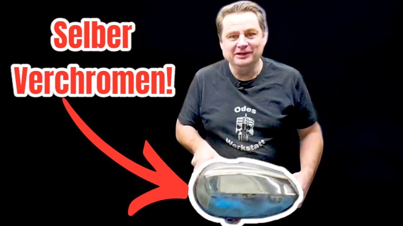 Tank selber Verchromen mit Tampon Galvanik
