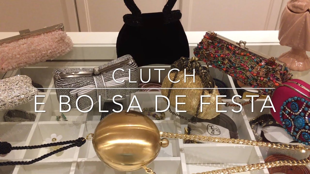 Clutches e bolsas para festas e ocasiões especiais.