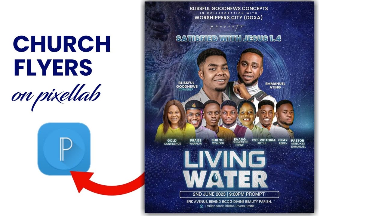 How to Design Church Flyer Design | In Pixellab | Church Flyers | Pixellab Tutorial