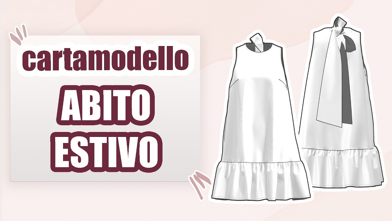 COME FARE IL CARTAMODELLO DI UN'ABITO A TRAPEZIO estivo | Sara Armellin